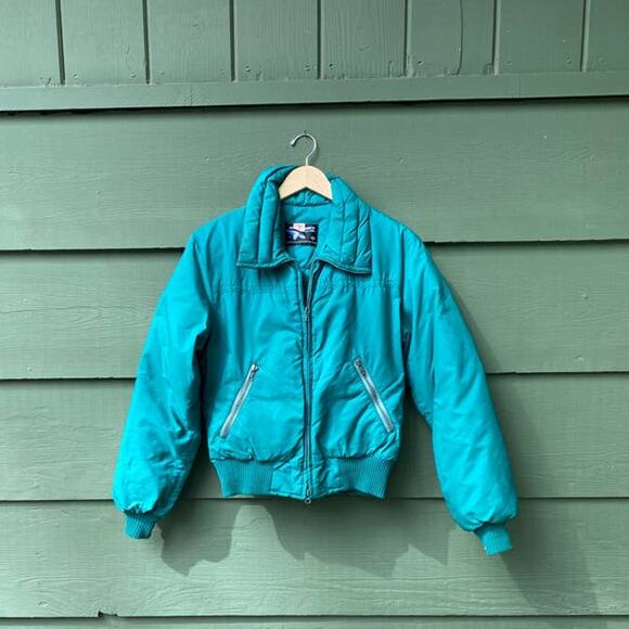 Vintage Puffer Jacket Goose Down - Picture 2 of 8